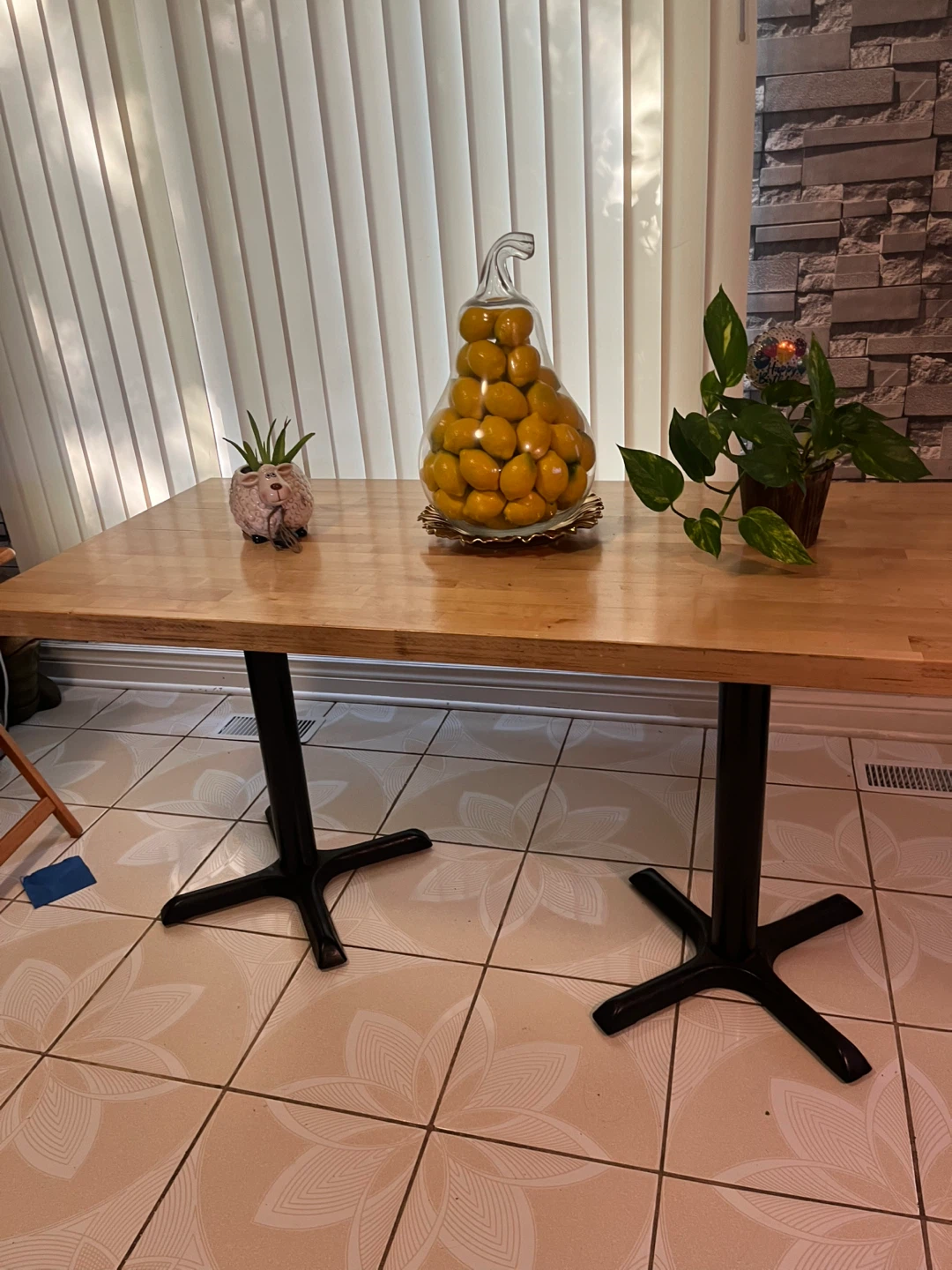 Wooden Dining Table with 2 Chairs - photo 3