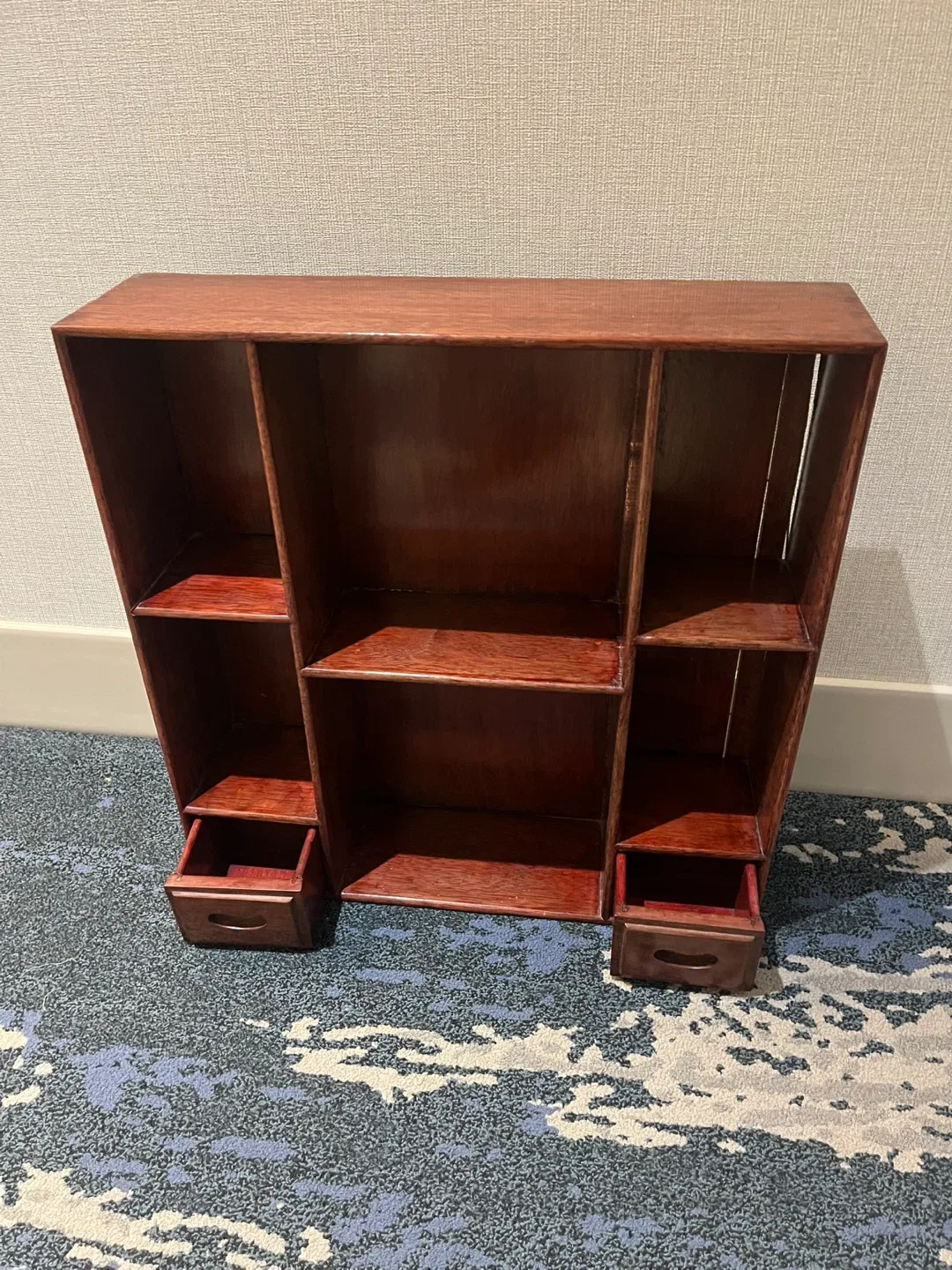 Wooden Shelf with Drawers thumbnail