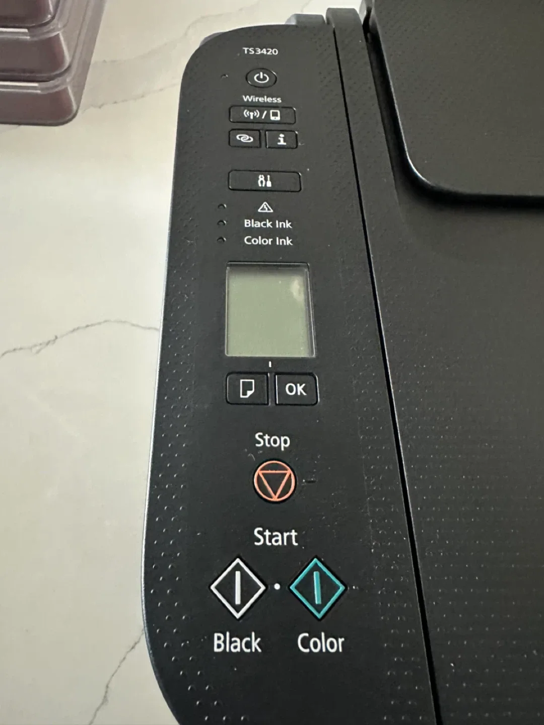 Canon 🥕PIXMA TS3420 All-in-One Printer - Black image indicator(3)