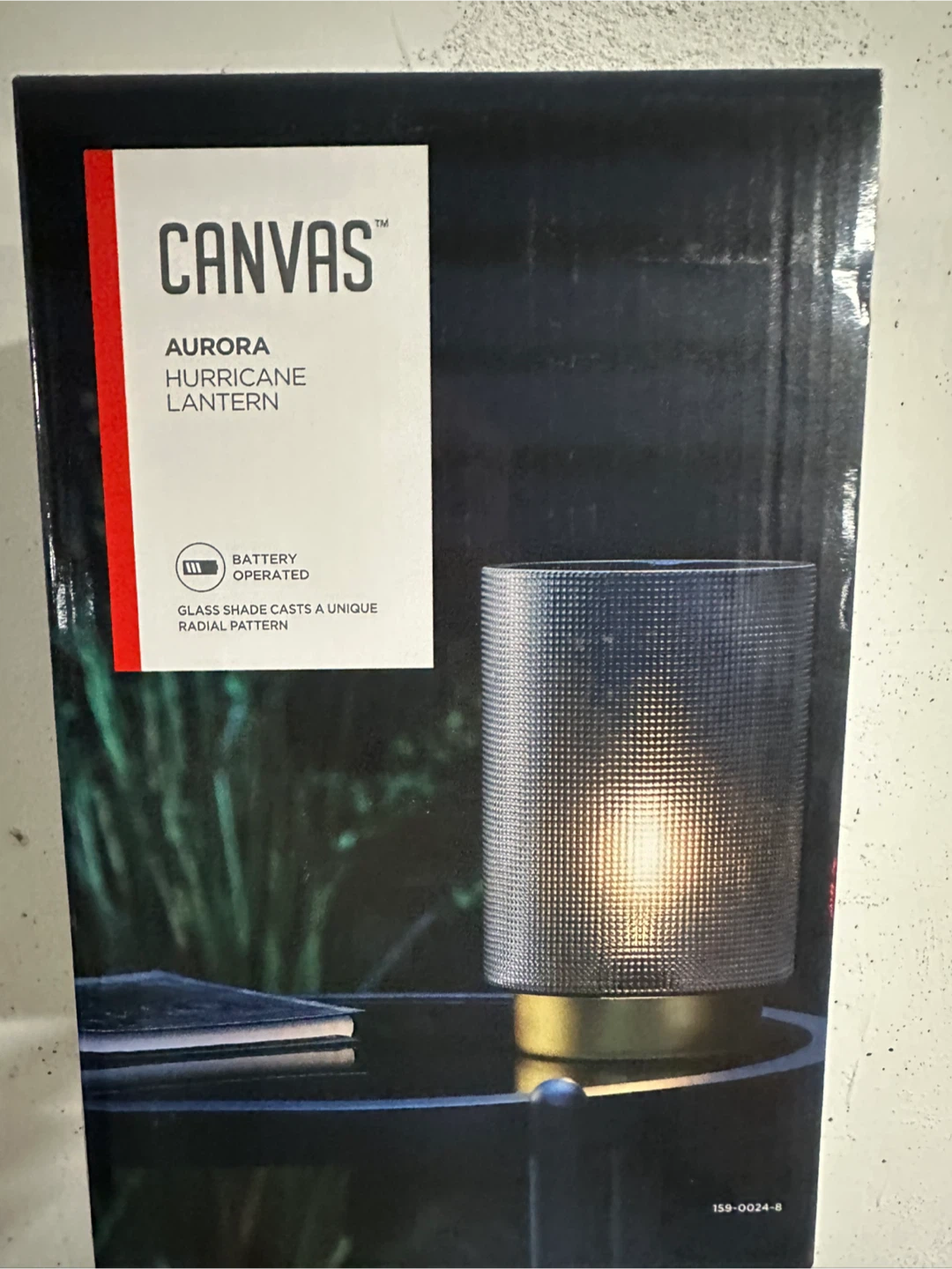 Canvas Aurora Hurricane Lantern - NEW