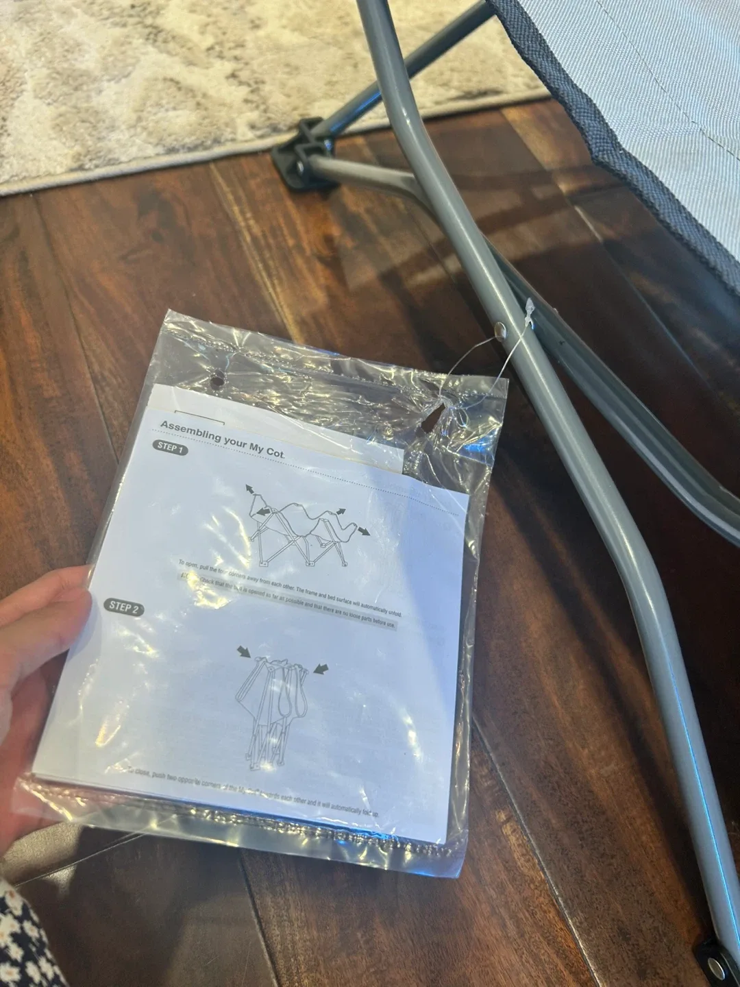 Regalo Portable Toddler Bed - Gray image indicator(4)