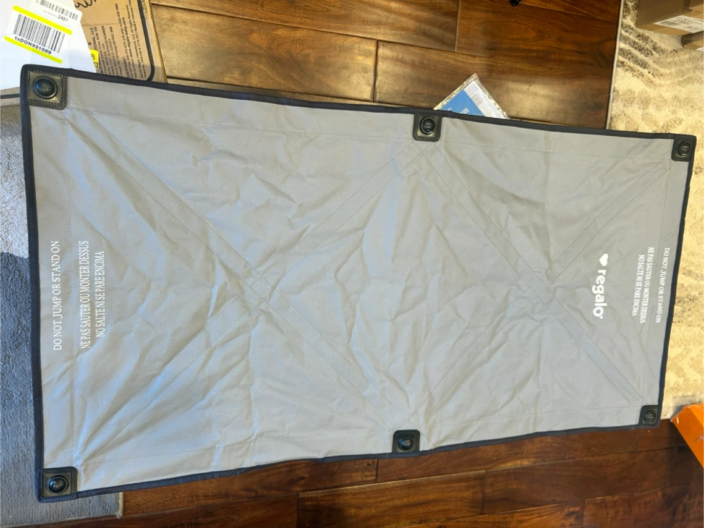 Regalo Portable Toddler Bed - Gray - photo 2