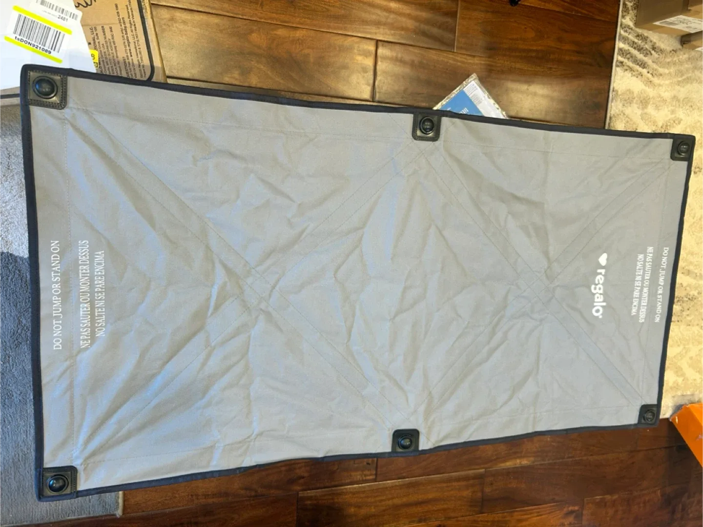 Regalo Portable Toddler Bed - Gray image indicator(2)