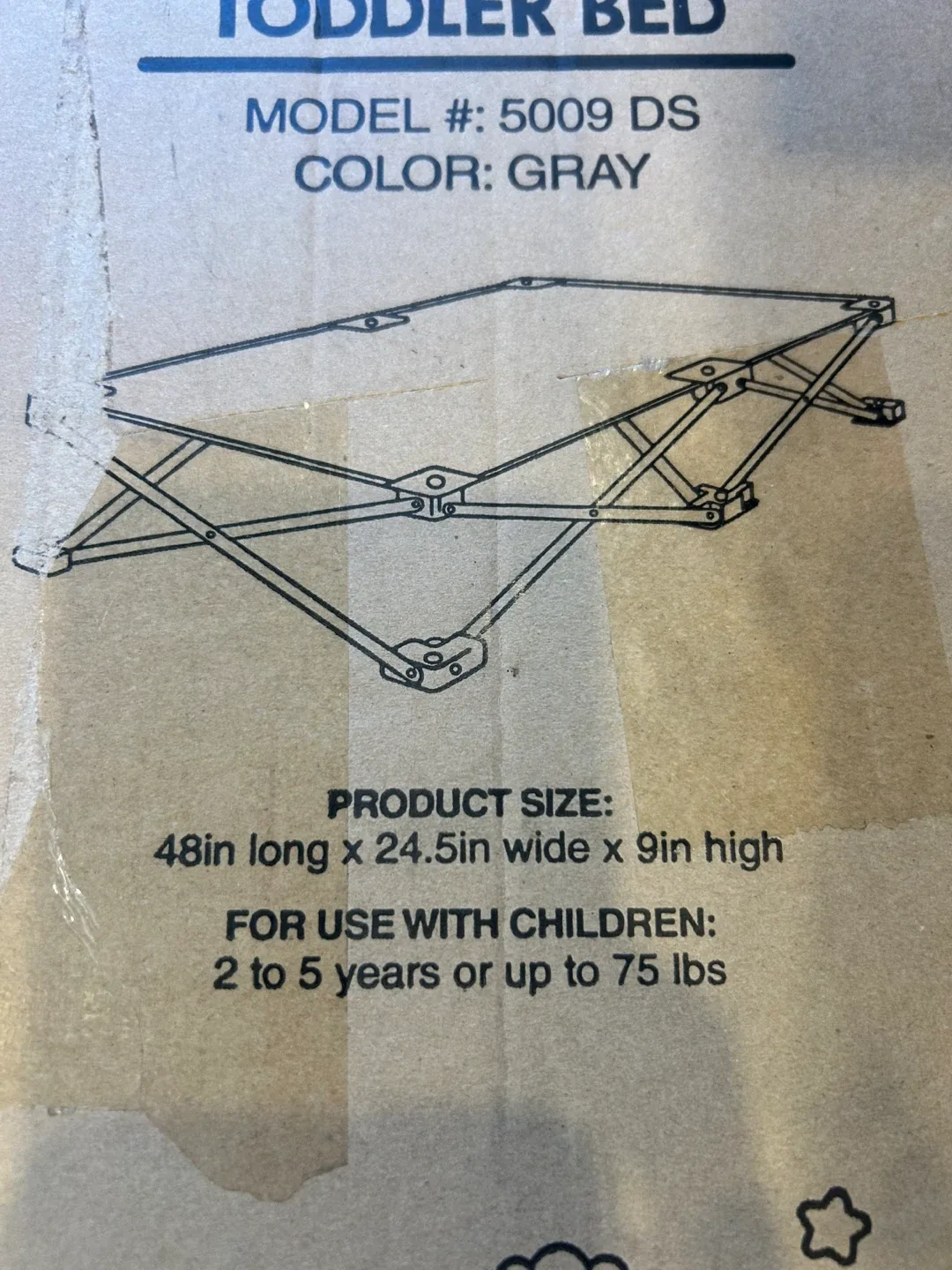 Regalo Portable Toddler Bed - Gray image indicator(7)