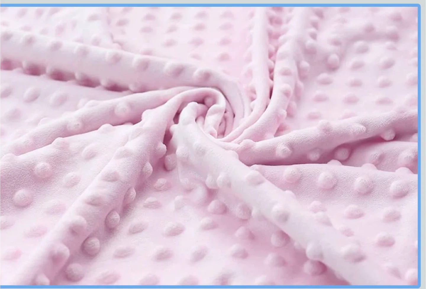 Pink Minky Dot Baby Blanket image indicator(2)