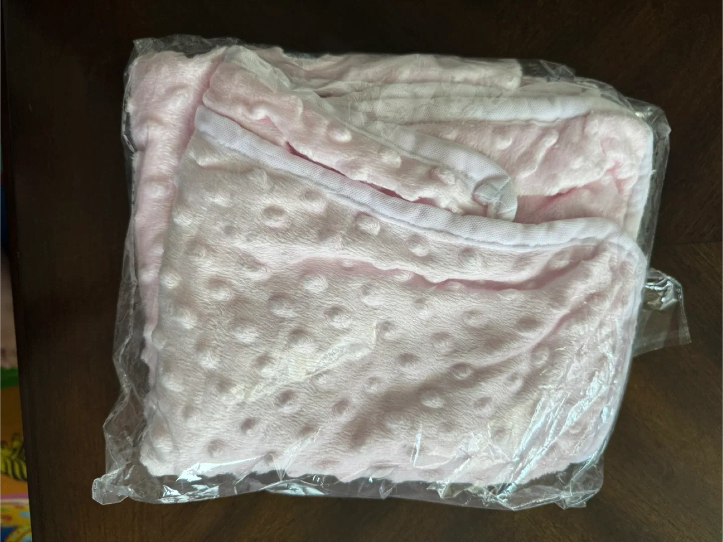 Pink Minky Dot Baby Blanket image indicator(3)