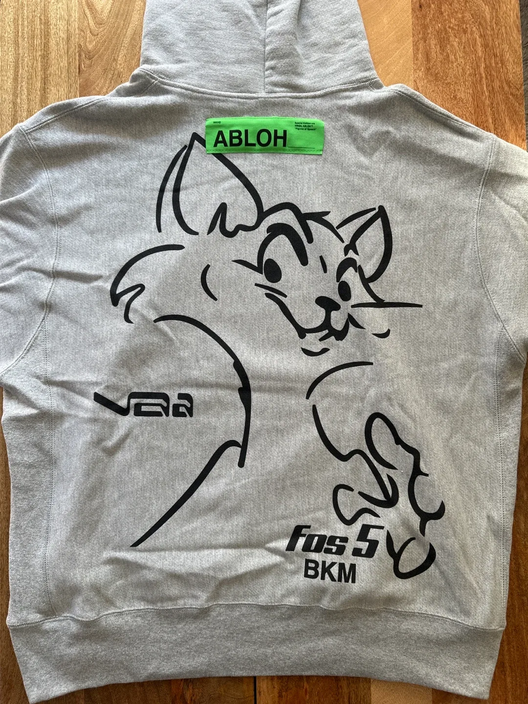 Virgil Abloh Brooklyn Museum FOS CAT Hoodie Heather Grey XL image indicator(2)