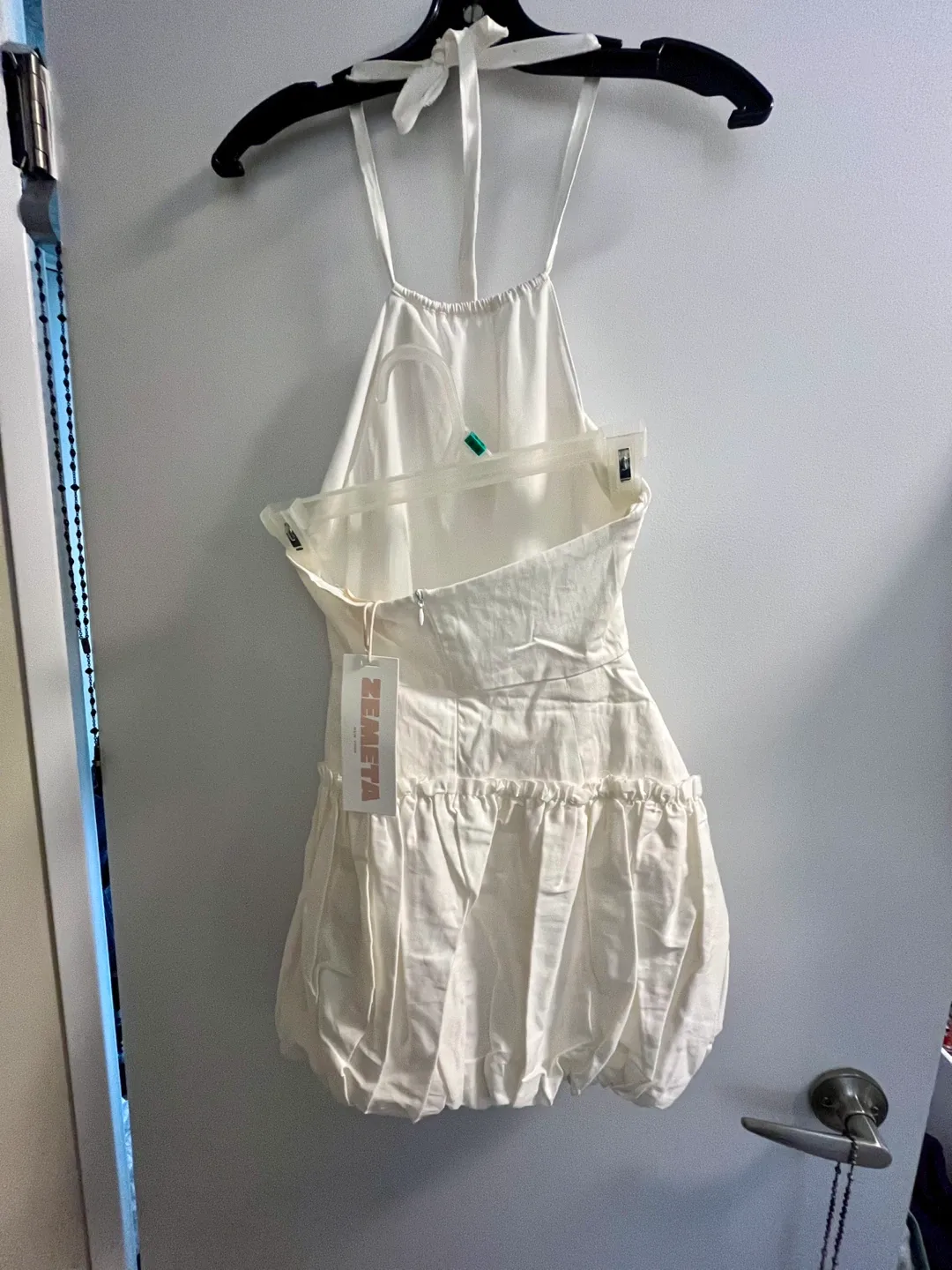 Zemeta New York Country Ballon White Dress Size Small image indicator(7)