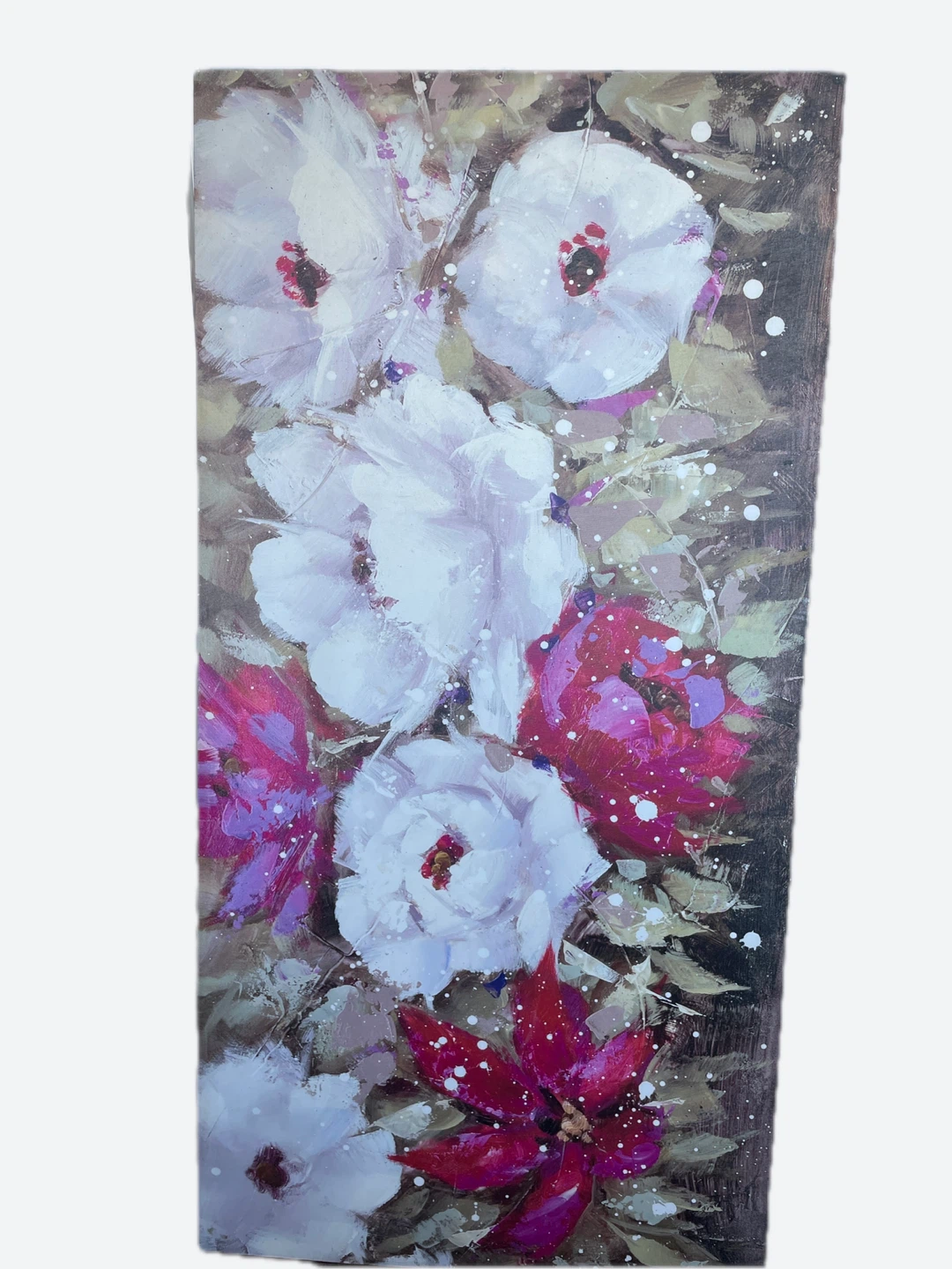 Floral Oil Painting on Canvas
