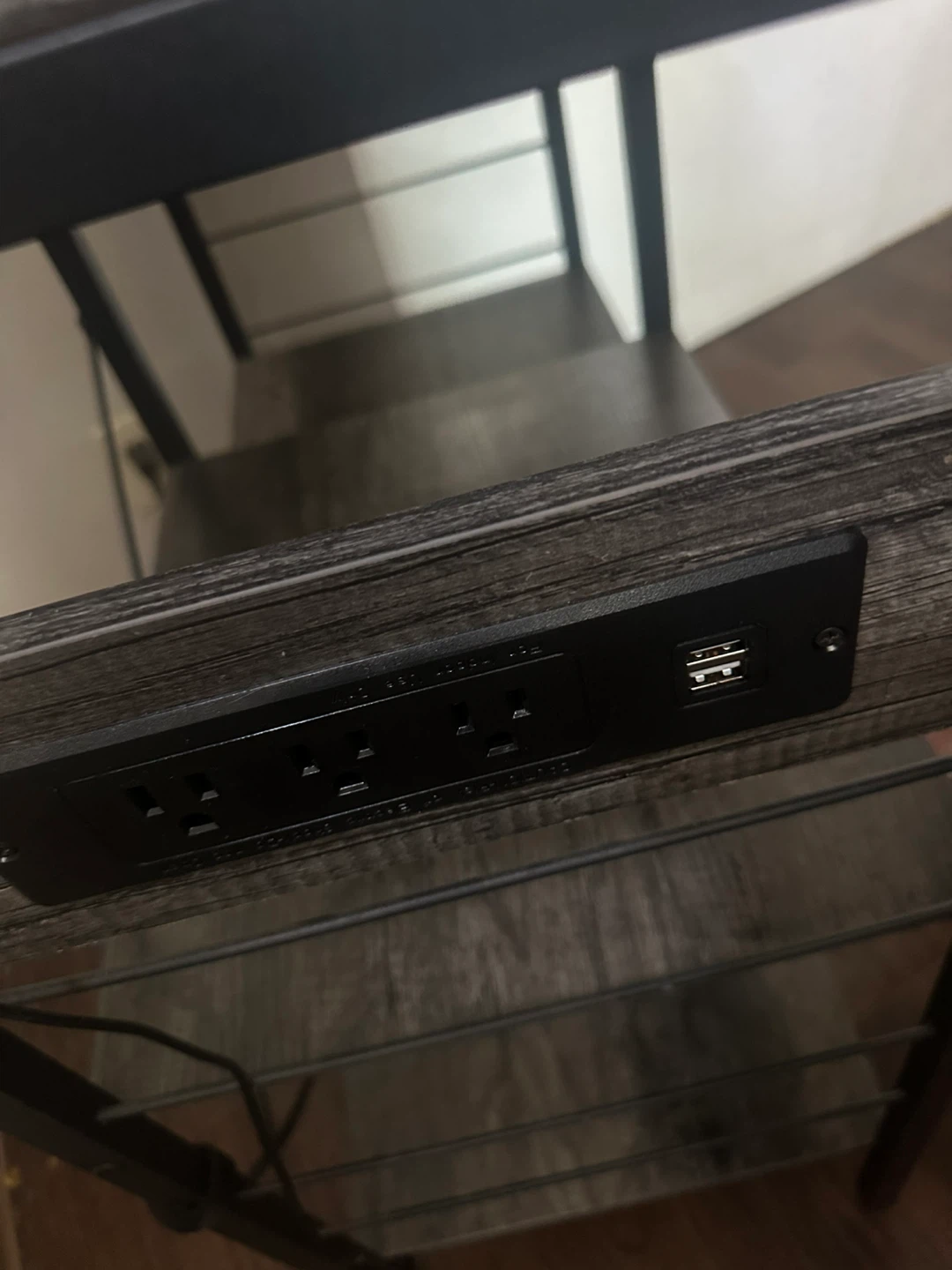 Grey Baker's Rack with Shelves & Power Outlets - photo 4