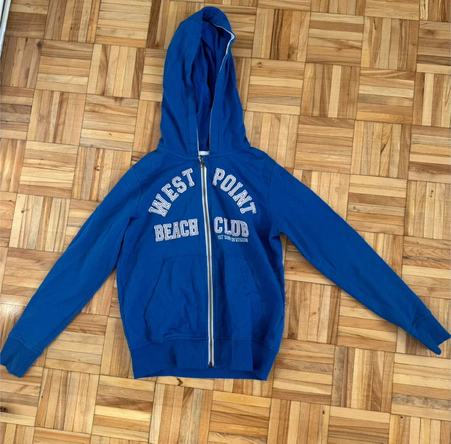 West Point Beach Club Blue Hoodie, Size 8/10. thumbnail