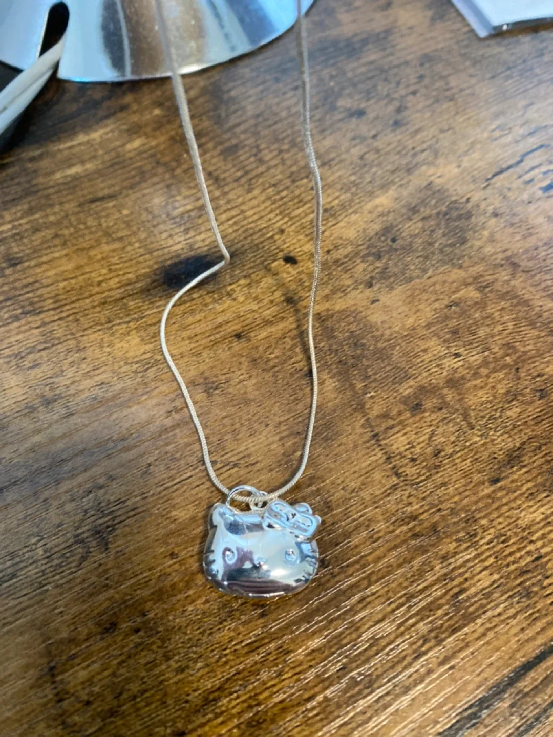 Sterling Silver Hello Kitty Necklace thumbnail