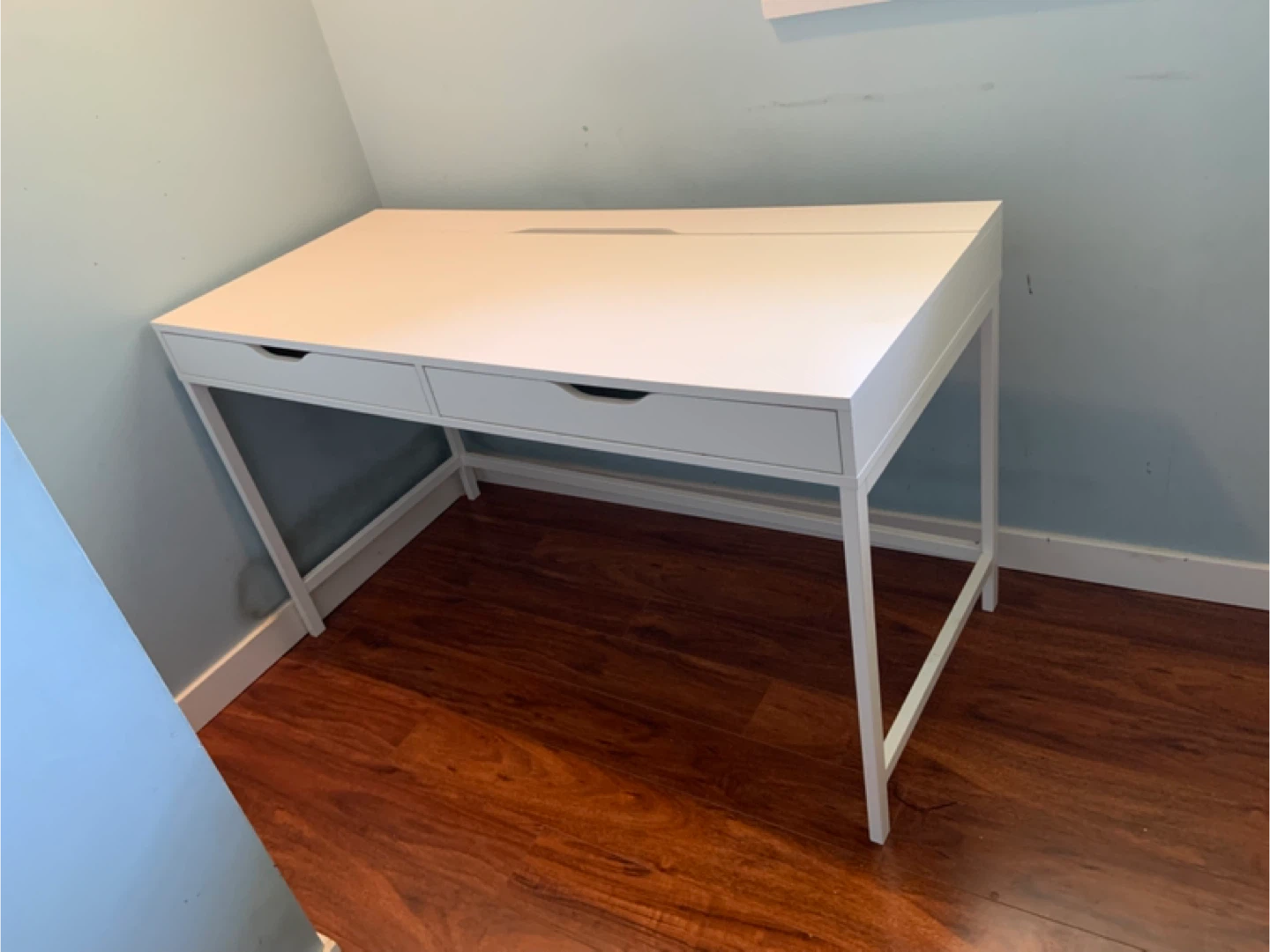 White Desk with Drawers