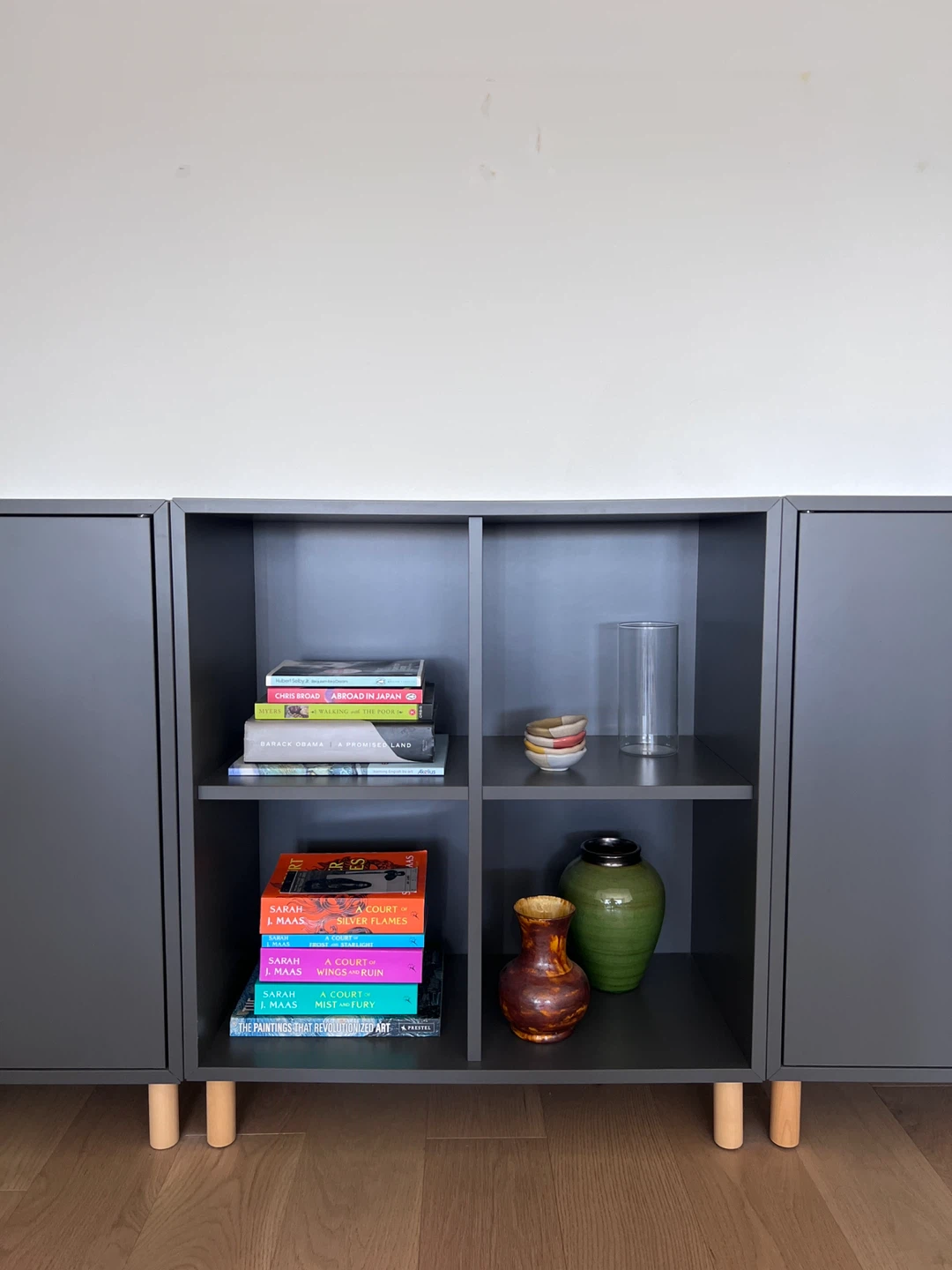 Modern slate grey IKEA EKET cabinets - photo 2