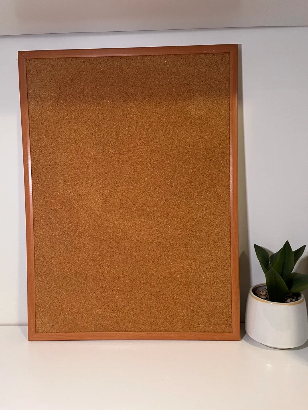 Cork board with wooden frame thumbnail