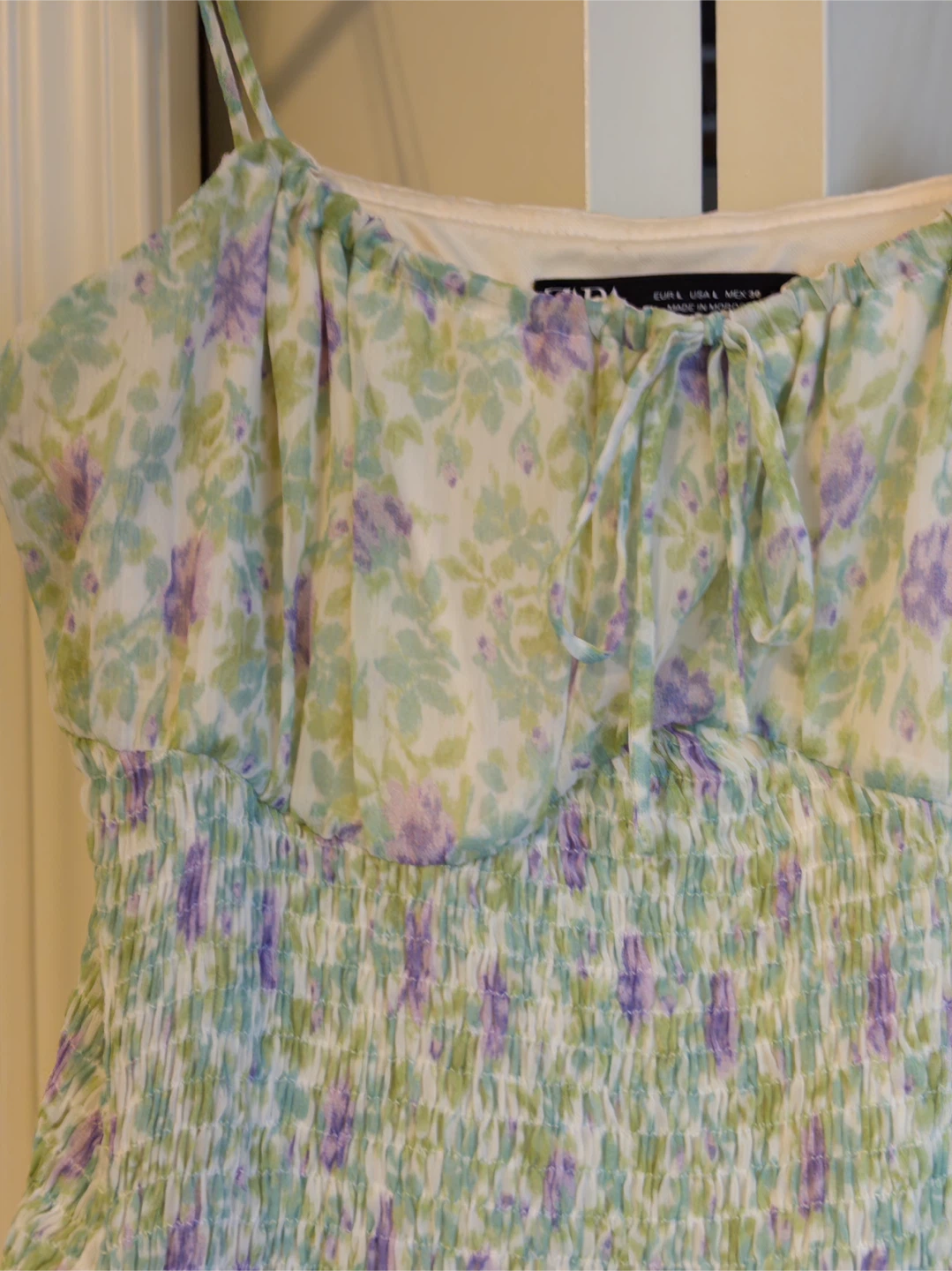 Zara Floral Print Mini Dress - Size L - photo 3