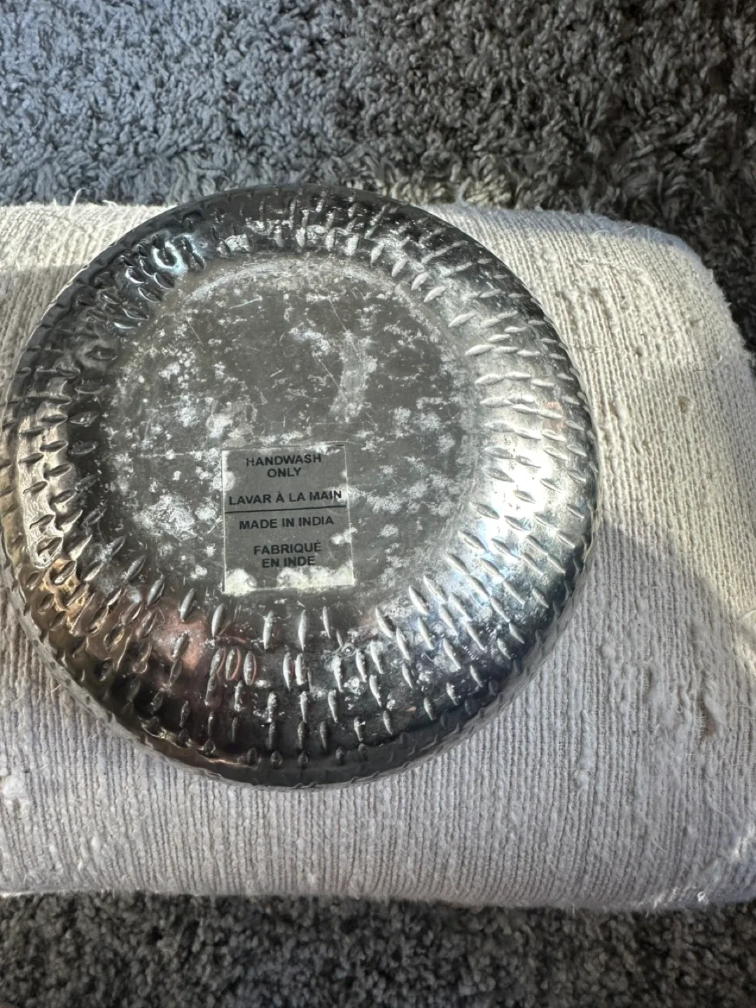 Hammered 🥕Metal Bowl - Made in India image indicator(3)