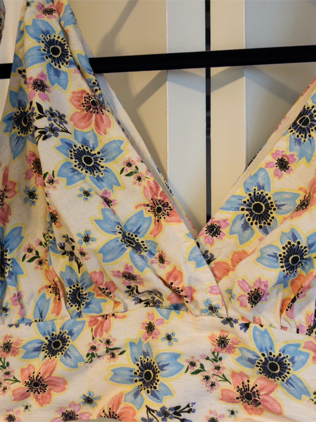 Bluesteel Floral Crop Top - Size M - photo 2