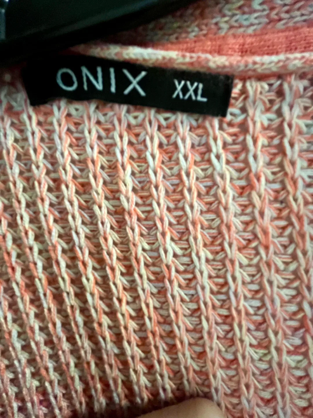 ONIX (fits M to L)Peach  Knit Cardigan Fits like a medium/Large image indicator(3)