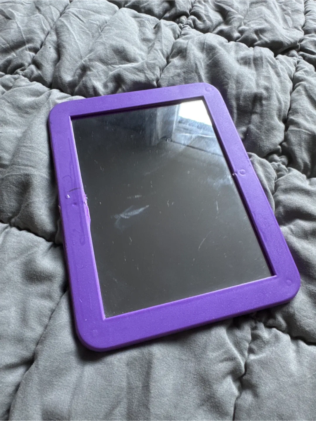 Magnetic Purple Framed Mirror thumbnail