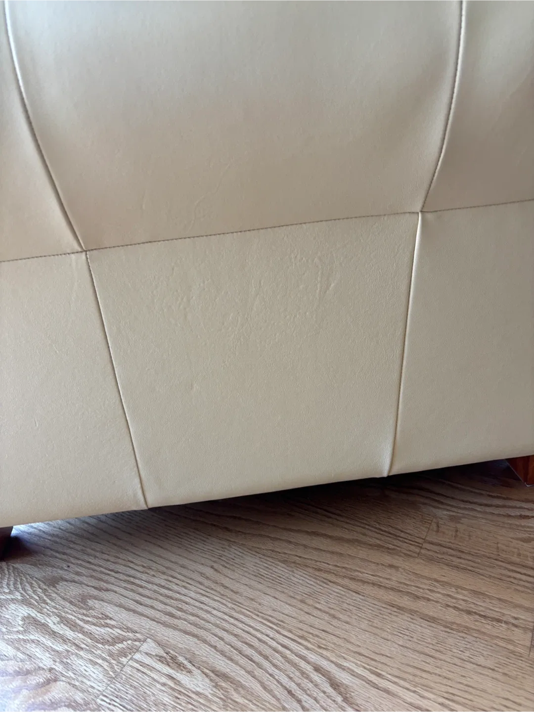 2 All Leather Armchairs - Butter Cream Colour image indicator(6)