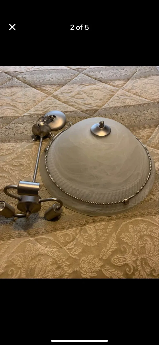 Silver Ceiling Light Fixture image indicator(2)