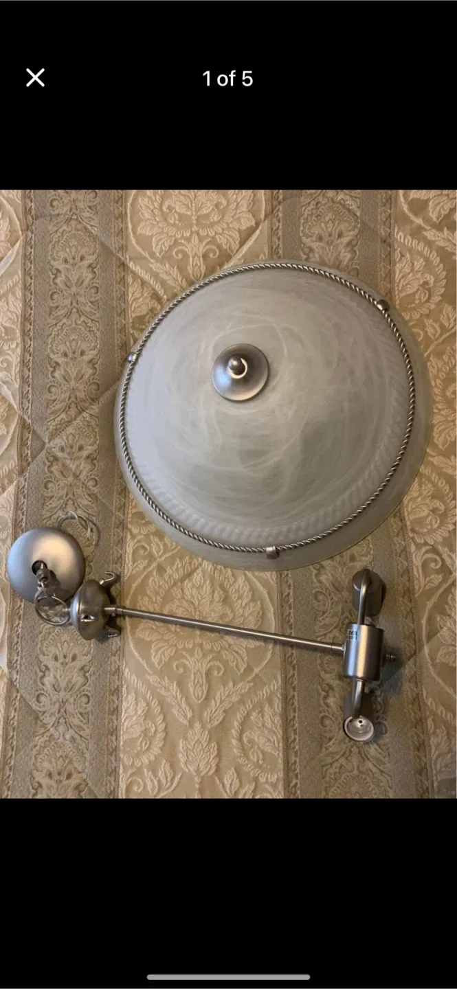 Silver Ceiling Light Fixture image indicator(3)