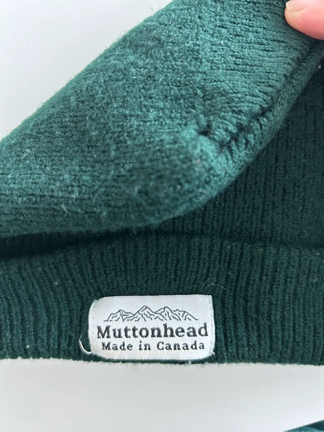 Muttonhead Green Knit Beanie - Made in Canada! image indicator(3)