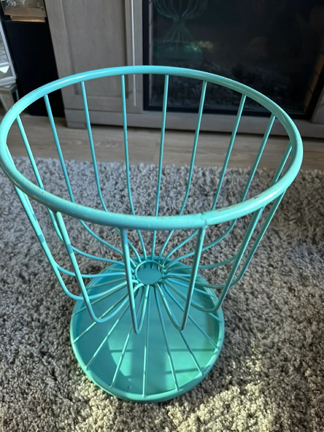 Turquoise Metal 🥕Accent Table image indicator(4)