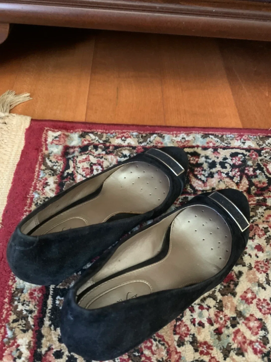 Alfani Stepflex Black wedge  style shoes image indicator(2)