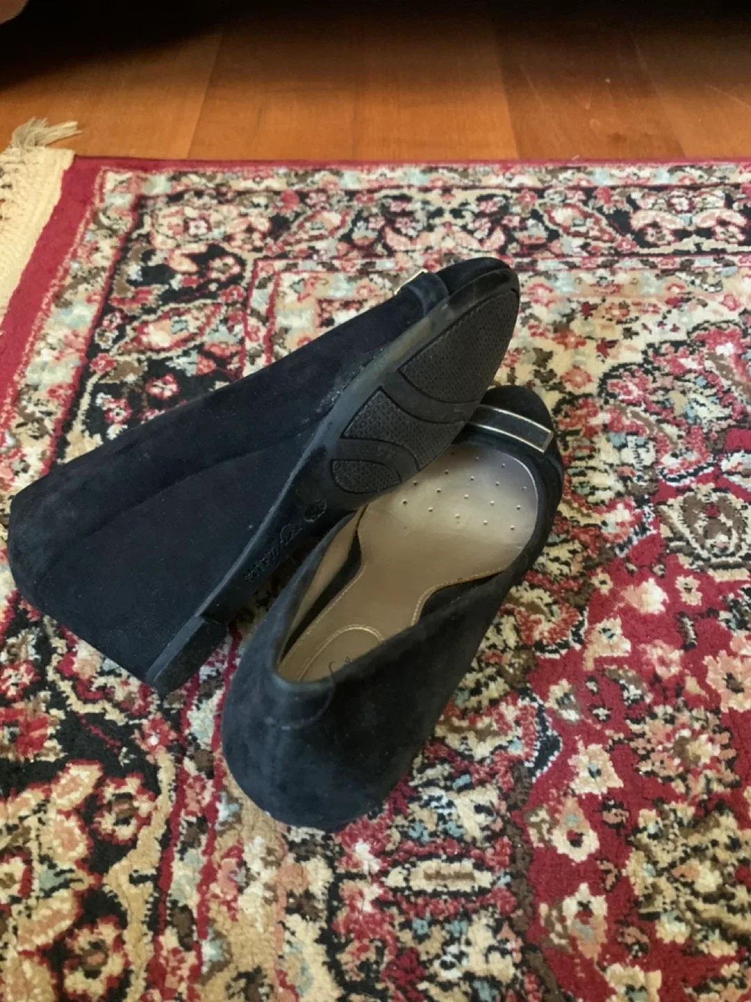 Alfani Stepflex Black wedge  style shoes image indicator(4)