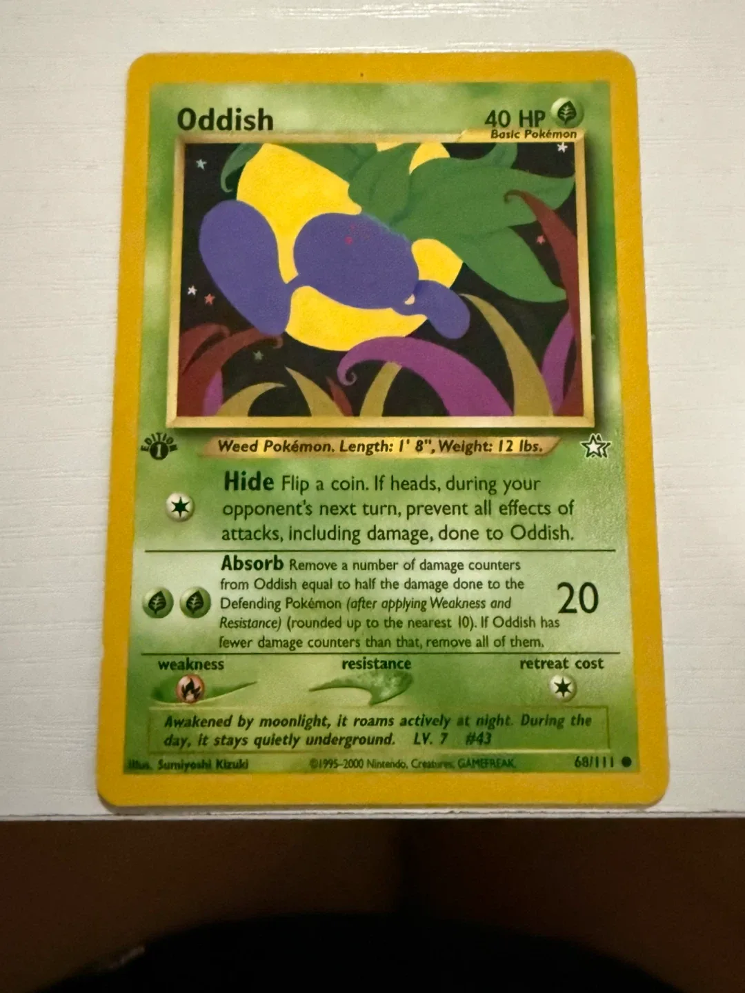 Oddish Pokemon Card thumbnail