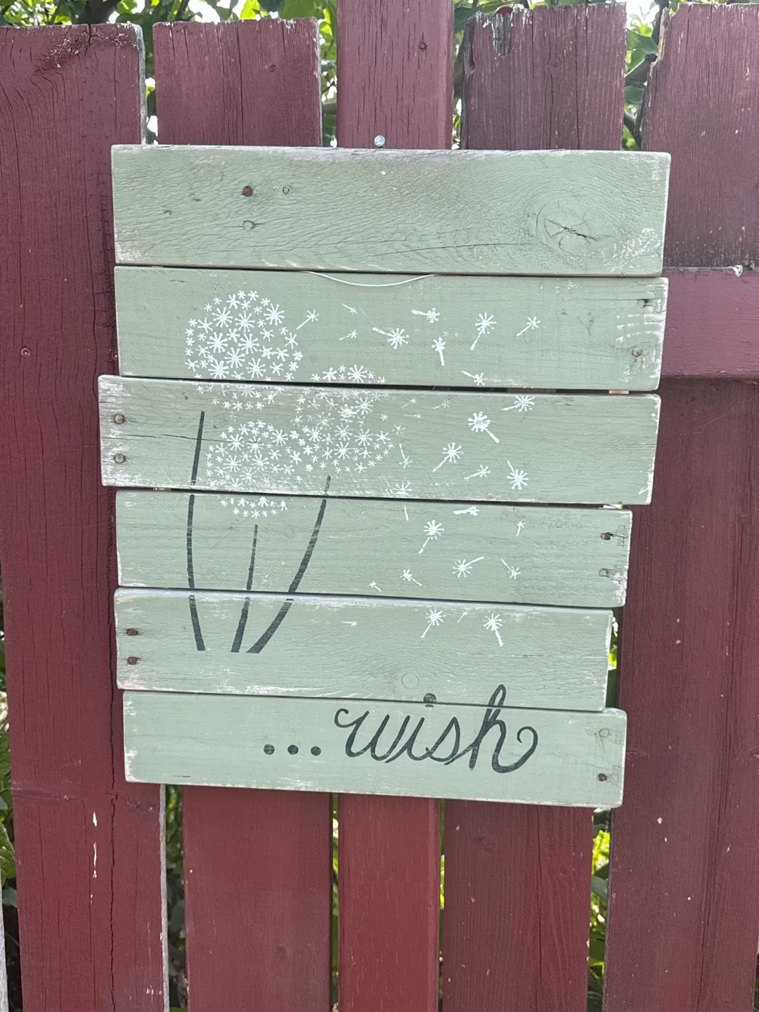 Garden Wooden Dandelion Wish Sign 🥕 thumbnail
