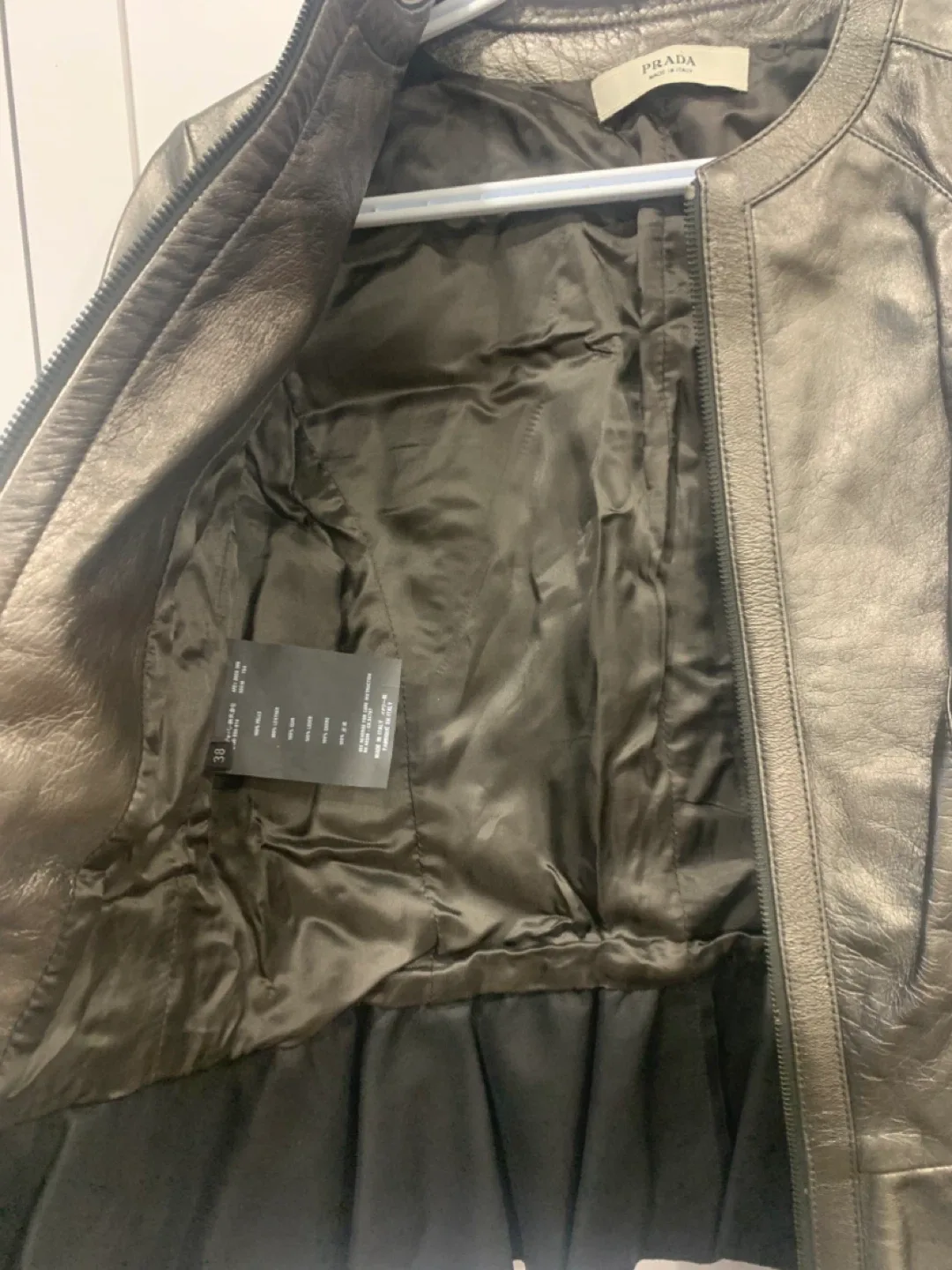 Prada Leather Jacket Size small image indicator(4)