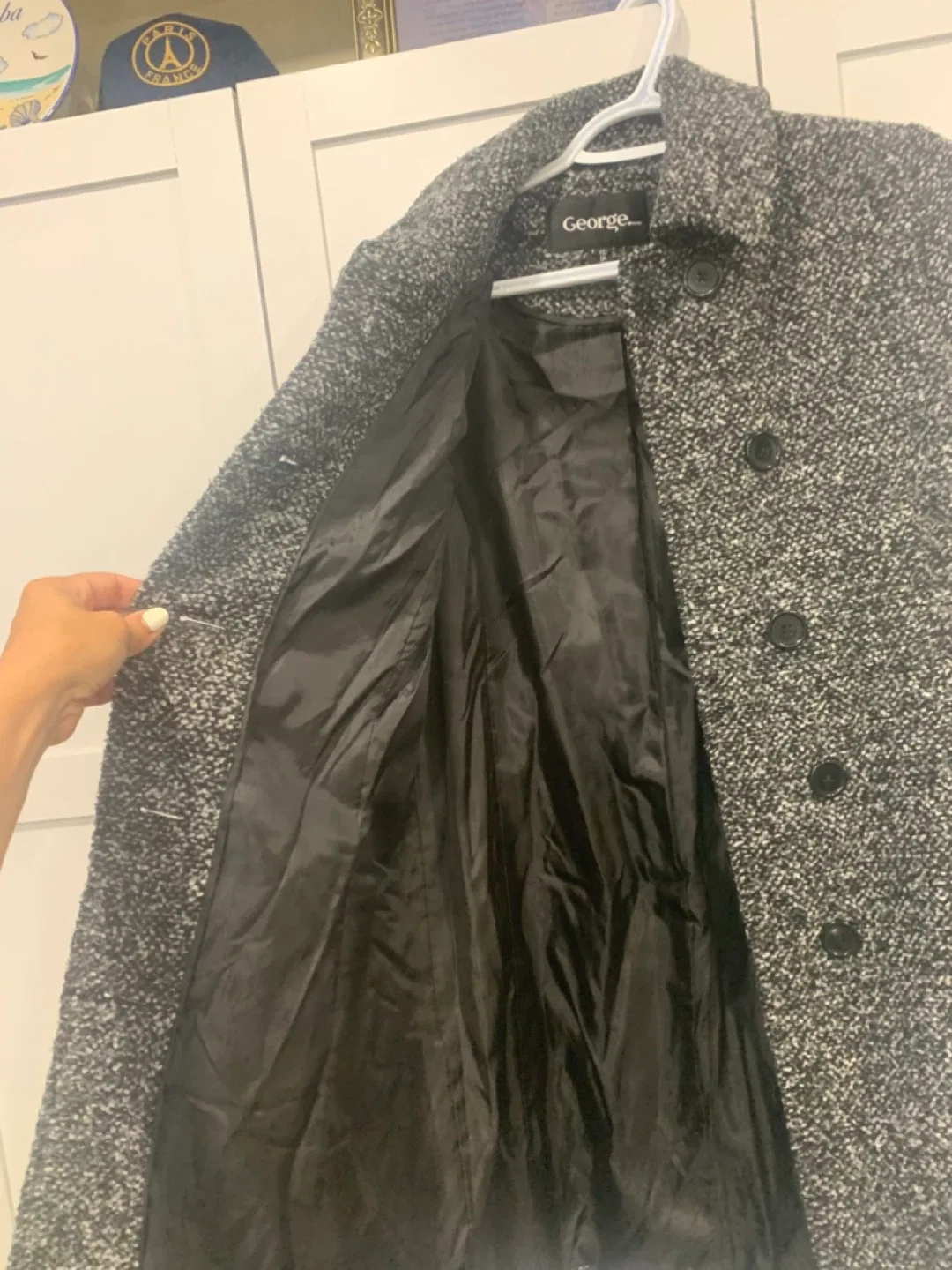 George Grey/Black Tweed Coat image indicator(3)