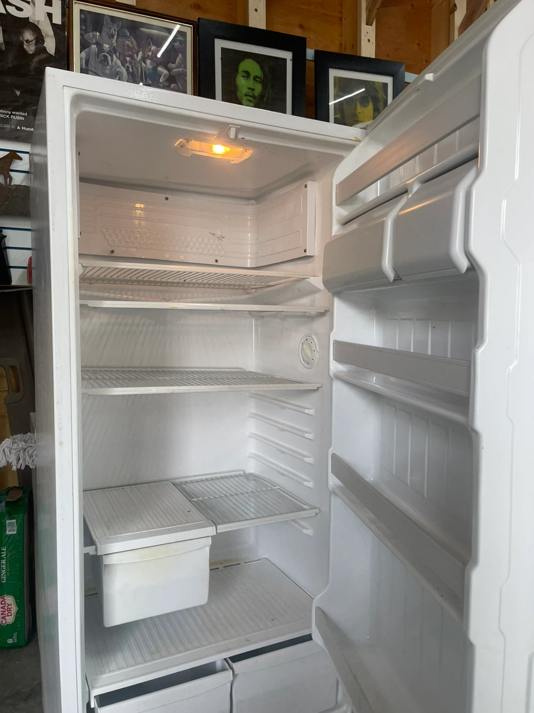 White Upright Fridge - photo 2