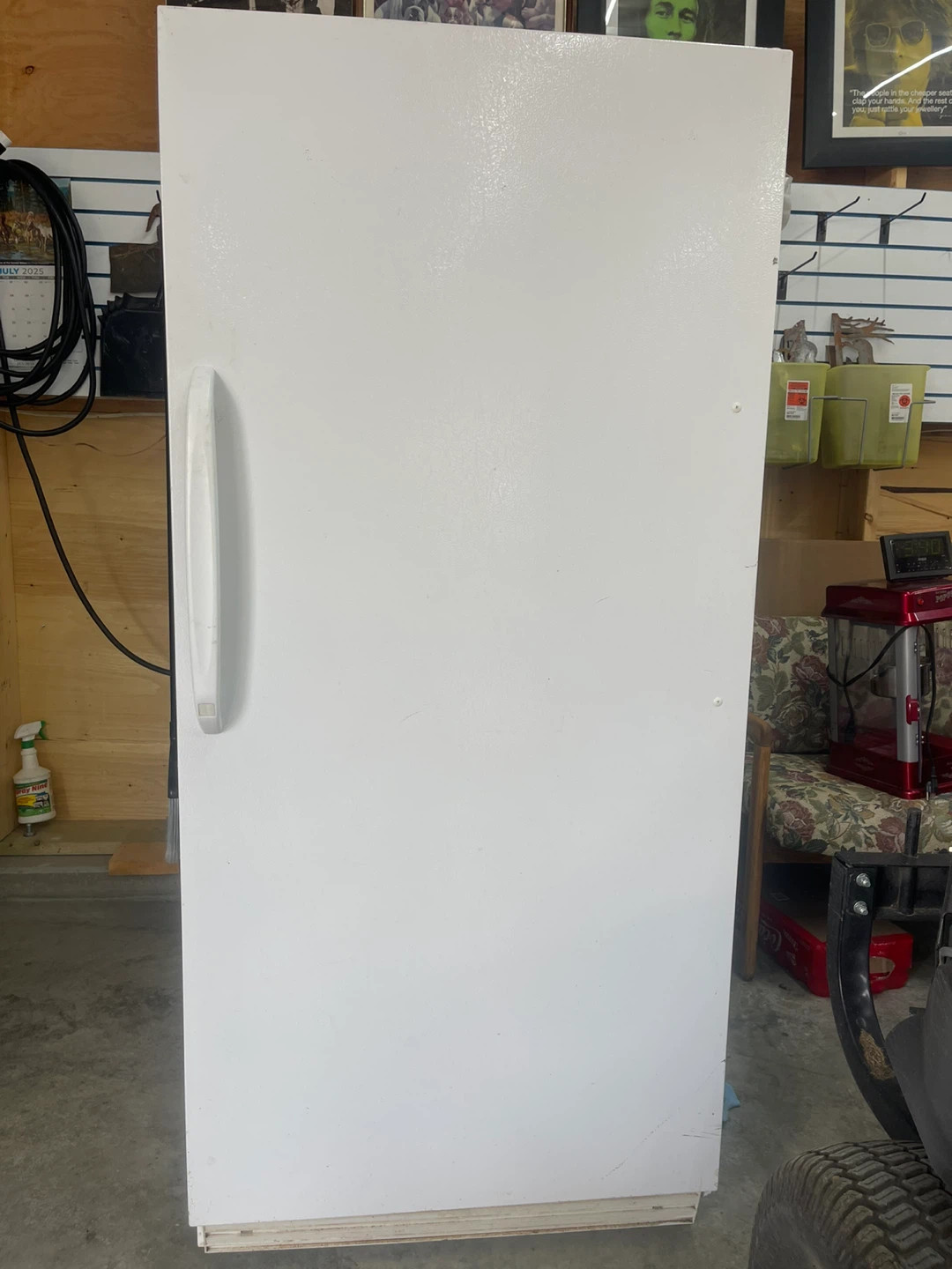White Upright Fridge