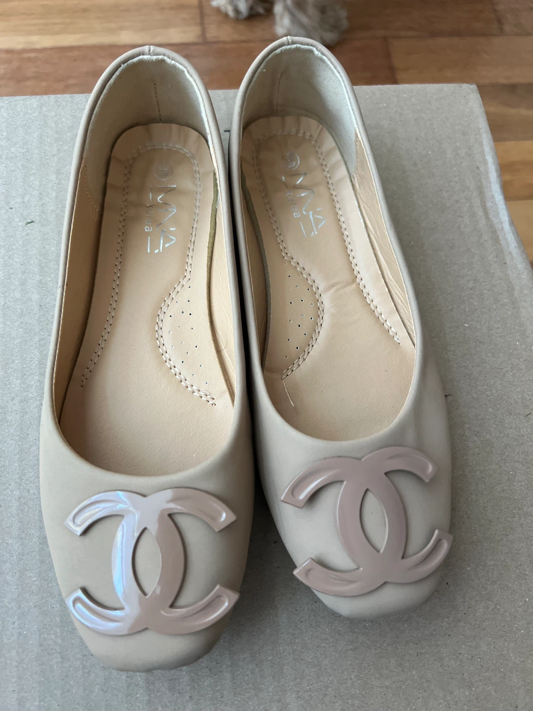 Beige Ballet Flats - Size 38