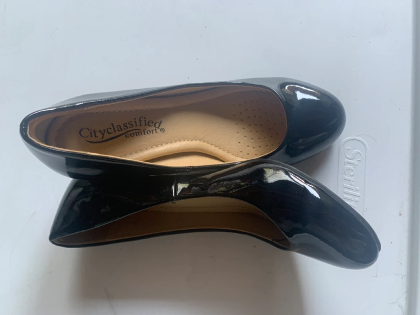 City Classified Comfort Black Heels - Size 5.5