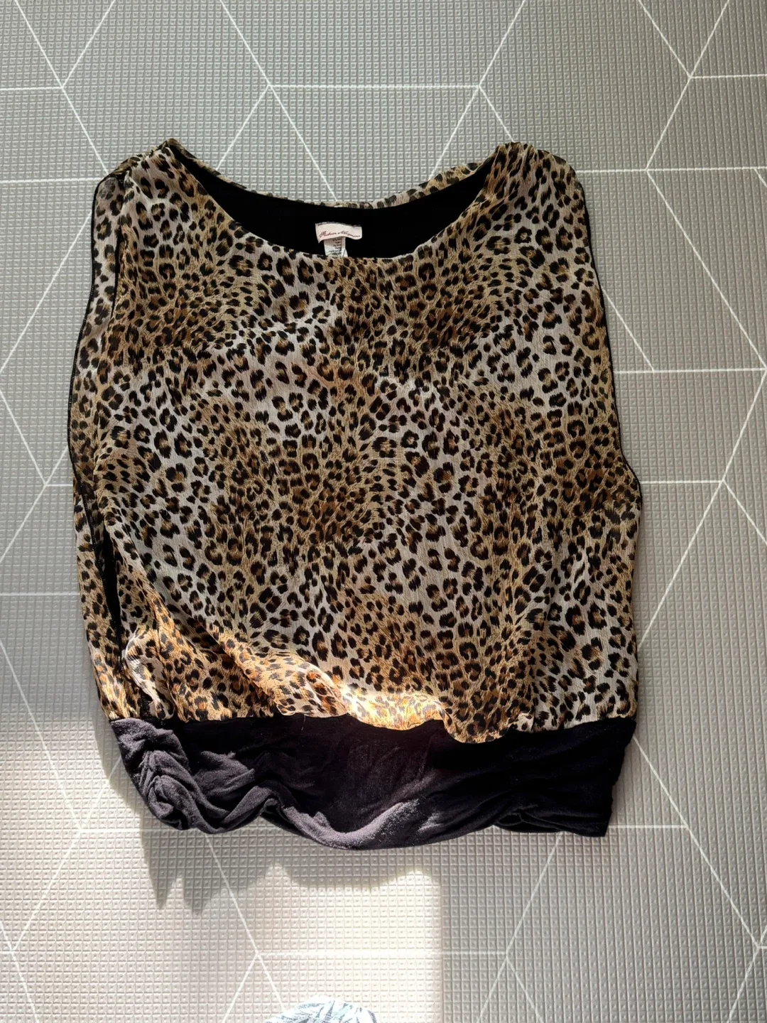 🥕Leopard Print Blouse - Size Small thumbnail