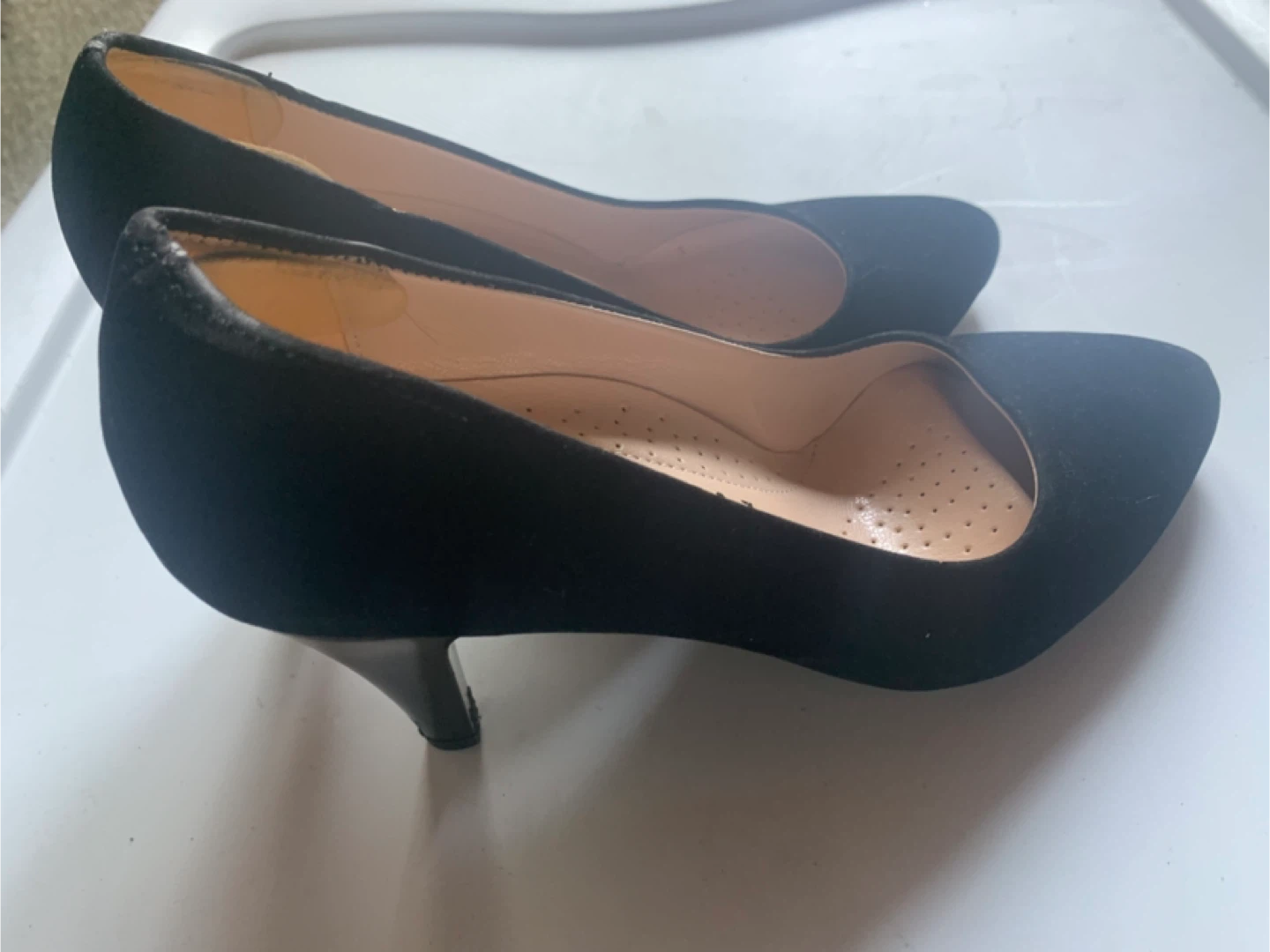 Şefik Flowers Black Heels - Size 36