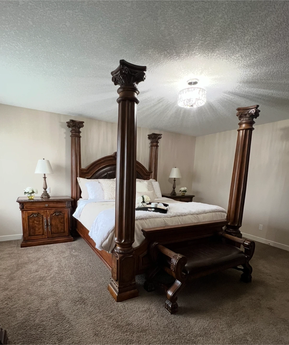 Gorgeous 7 Piece King Bedroom Set
