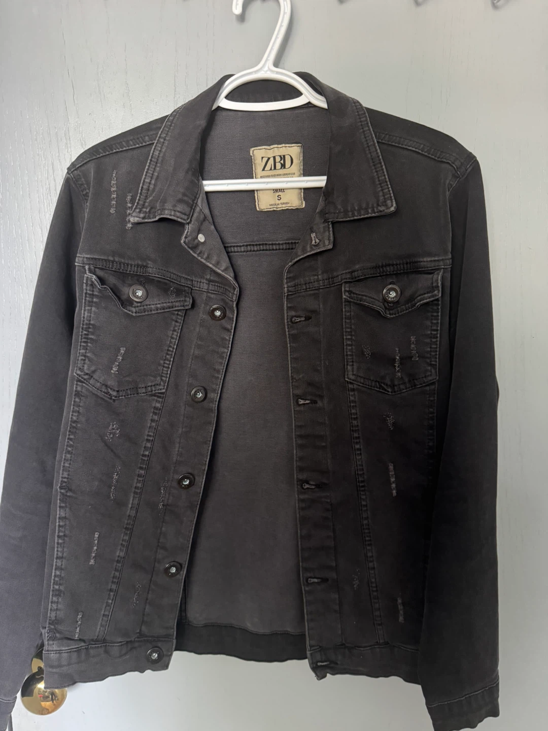 ZBD Black Denim Jacket - Size Small