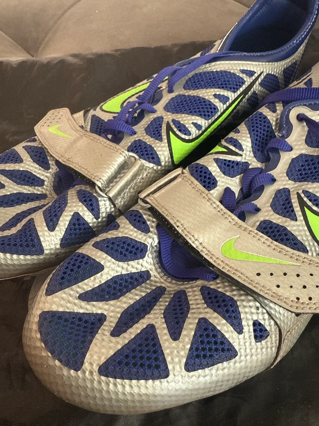 Nike Track Spikes, Silver & Blue image indicator(5)