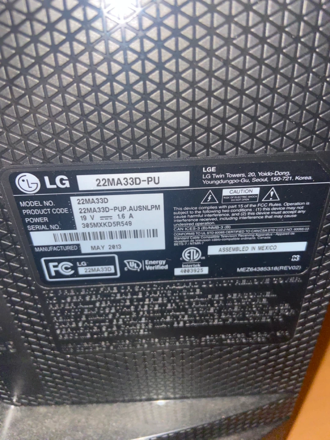 LG 22MA33D-PU 22" LED TV - photo 2