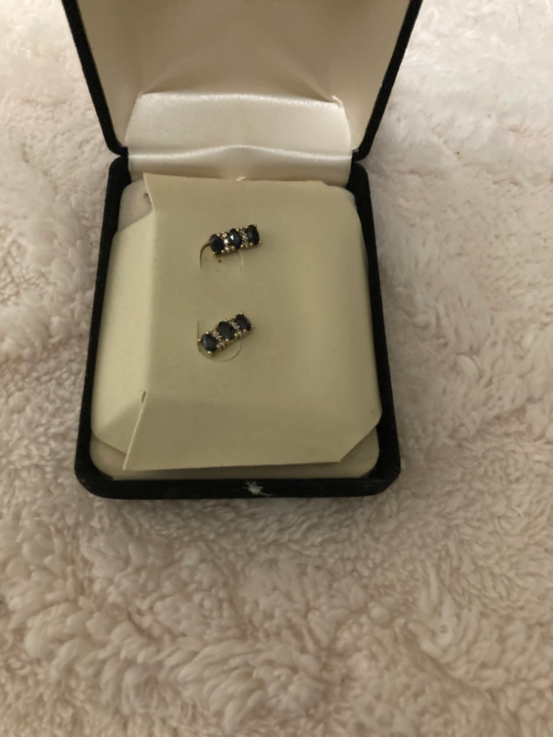 Sapphire & Diamond Earrings