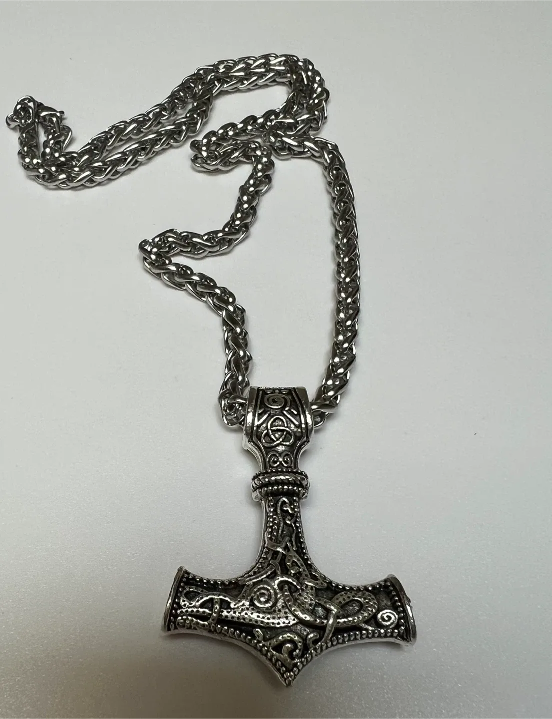 Thor's Hammer Mjölnir Amulet Necklace thumbnail