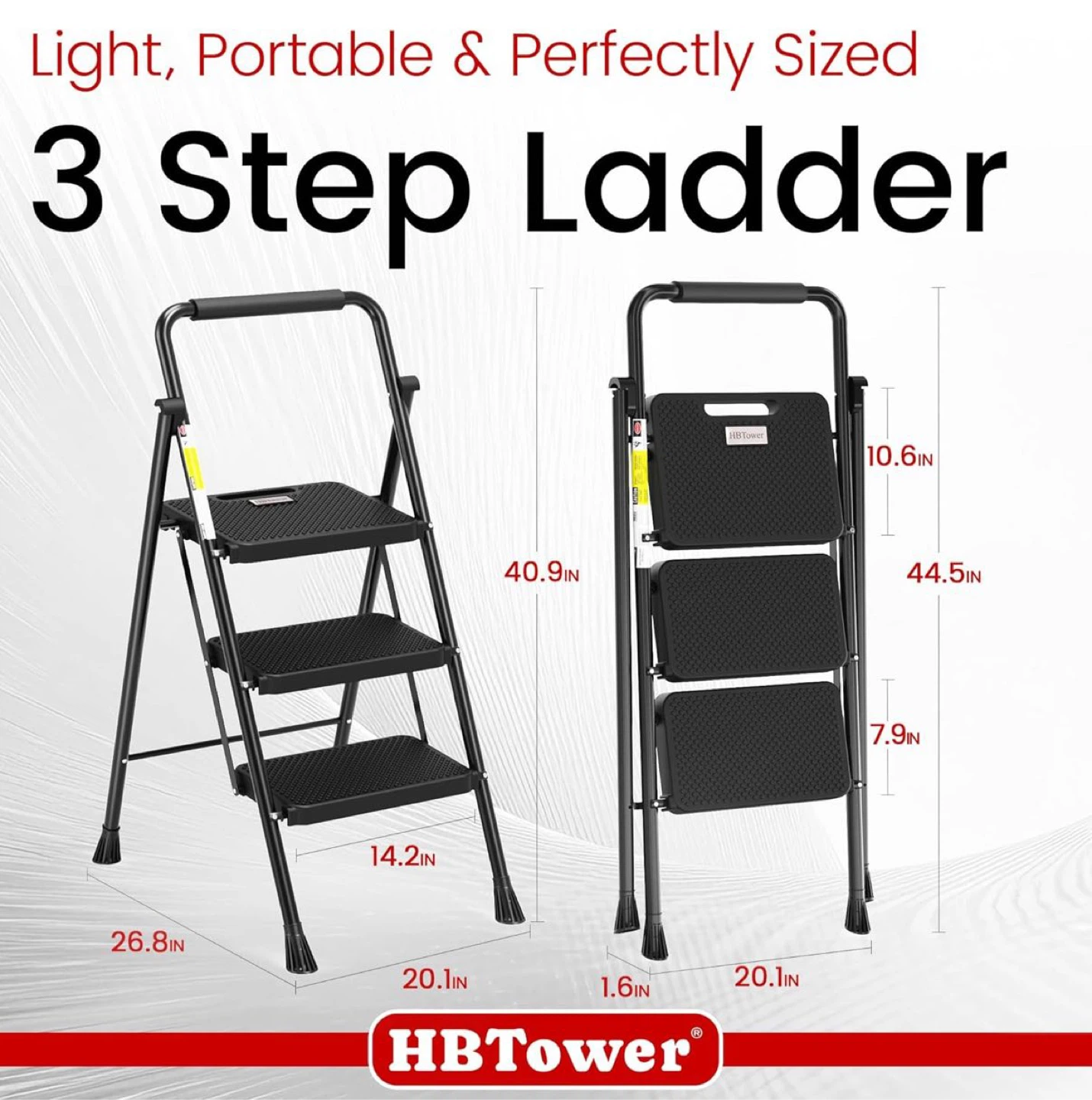 Like NEW Sturdy 3 Step Ladder - photo 2