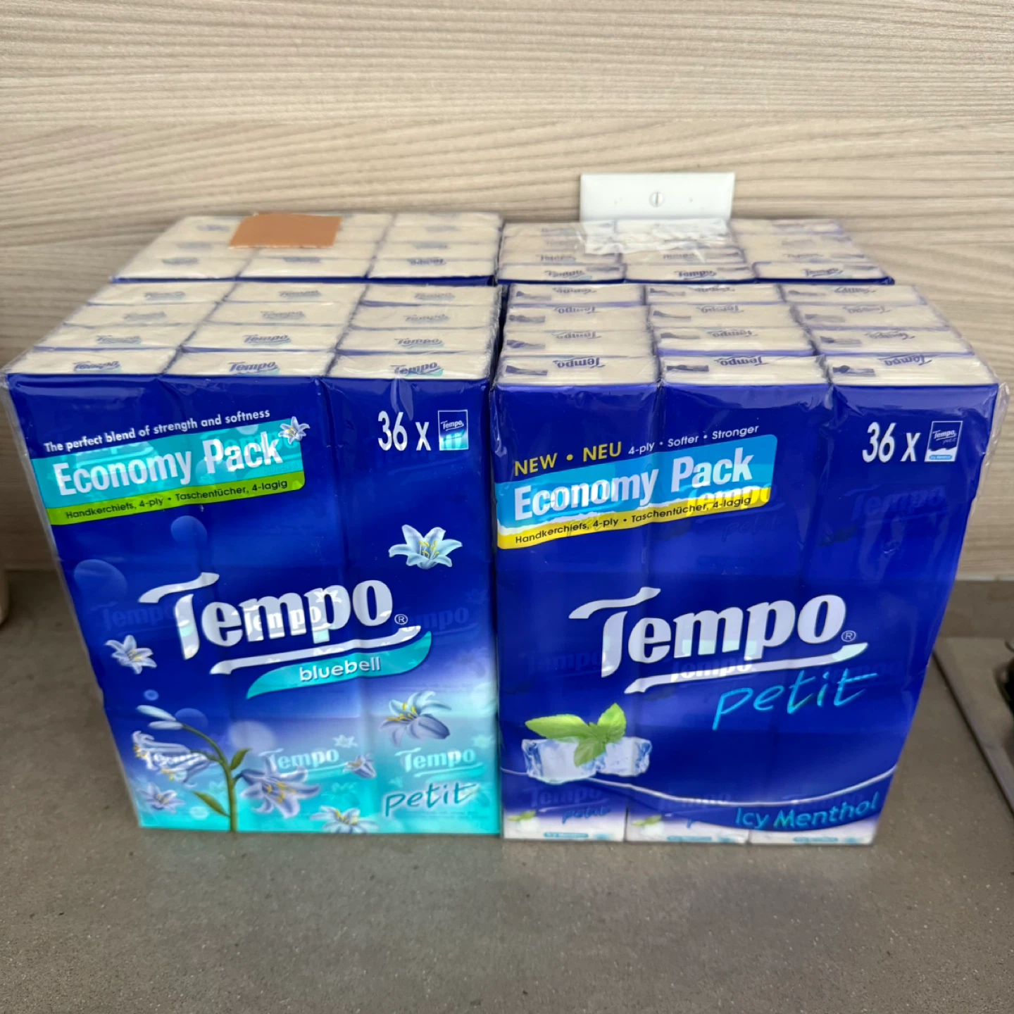 Tempo Petit & Bluebell Tissue Packs (36 Count)