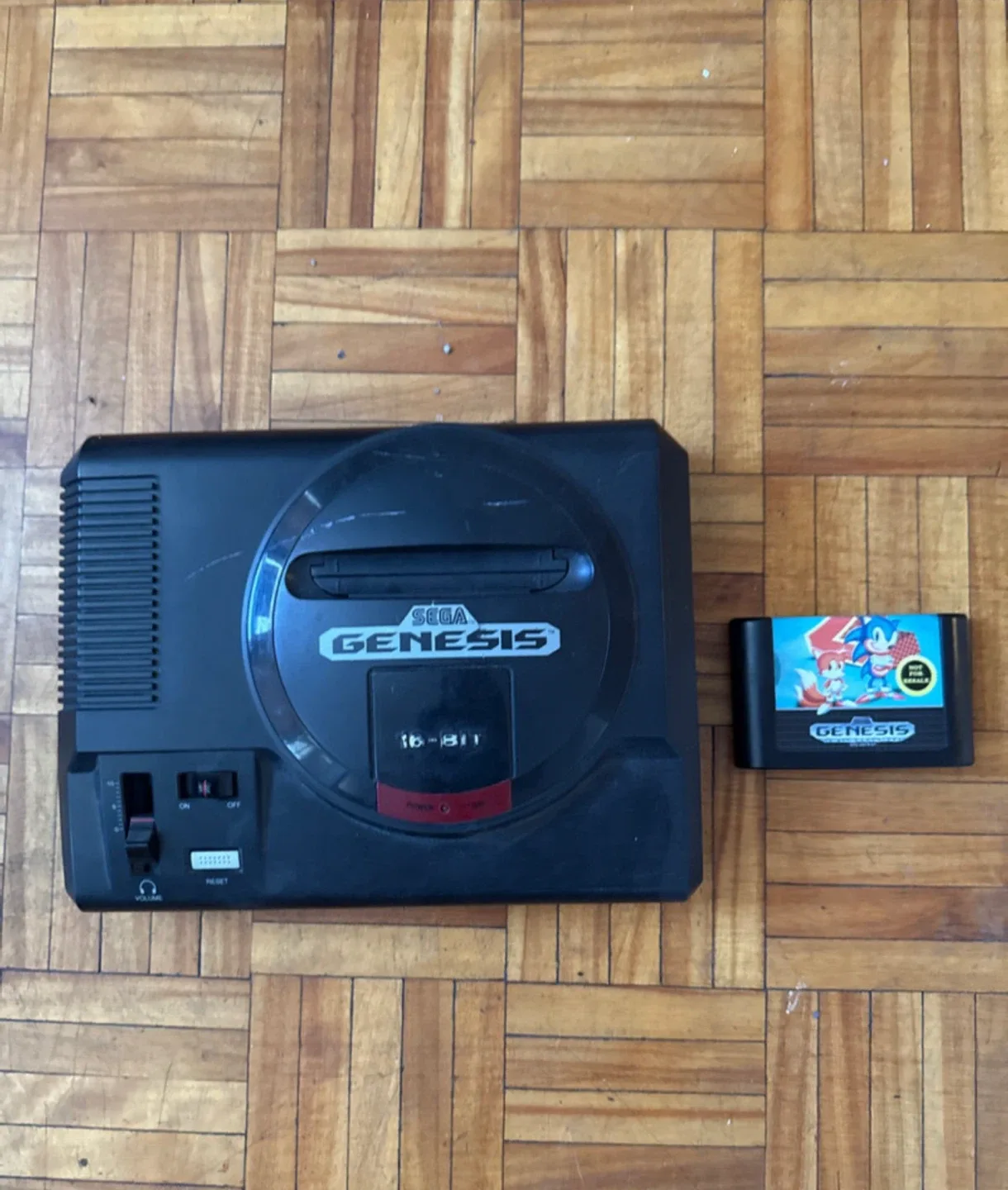 Sega Genesis Console with Sonic the Hedgehog Game thumbnail